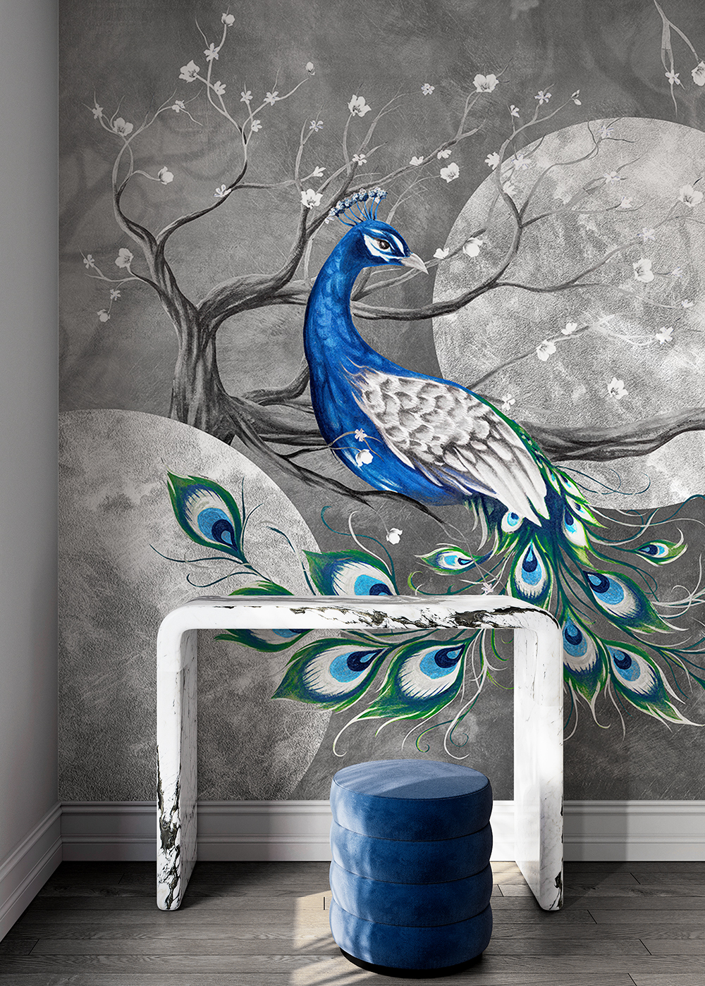 Papier peint Peacock